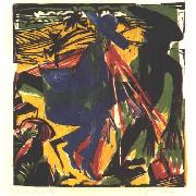 Ernst Ludwig Kirchner Schlemihls entcounter with the shadow oil painting reproduction